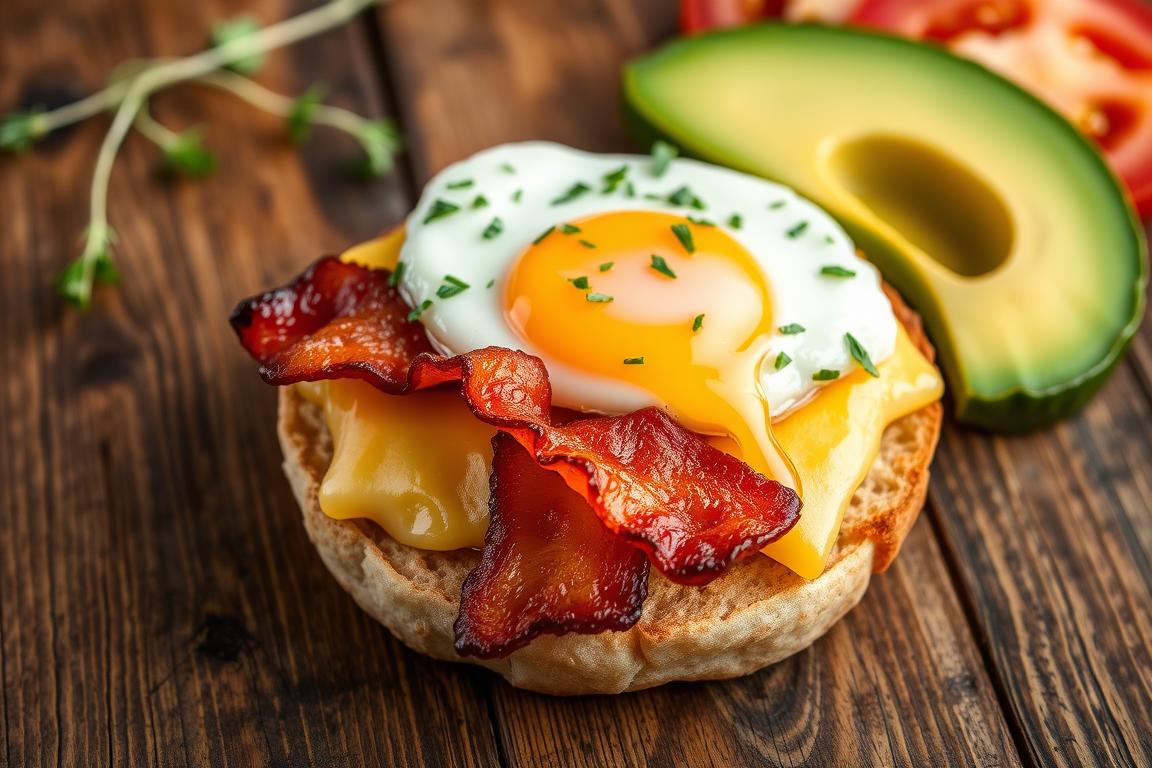 English Muffin Breakfast Pizza